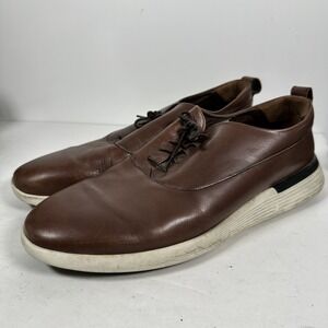 Wolf & Shepherd Mens Crossover Longwing Oxfords Plain Toe Brown Leather 12M